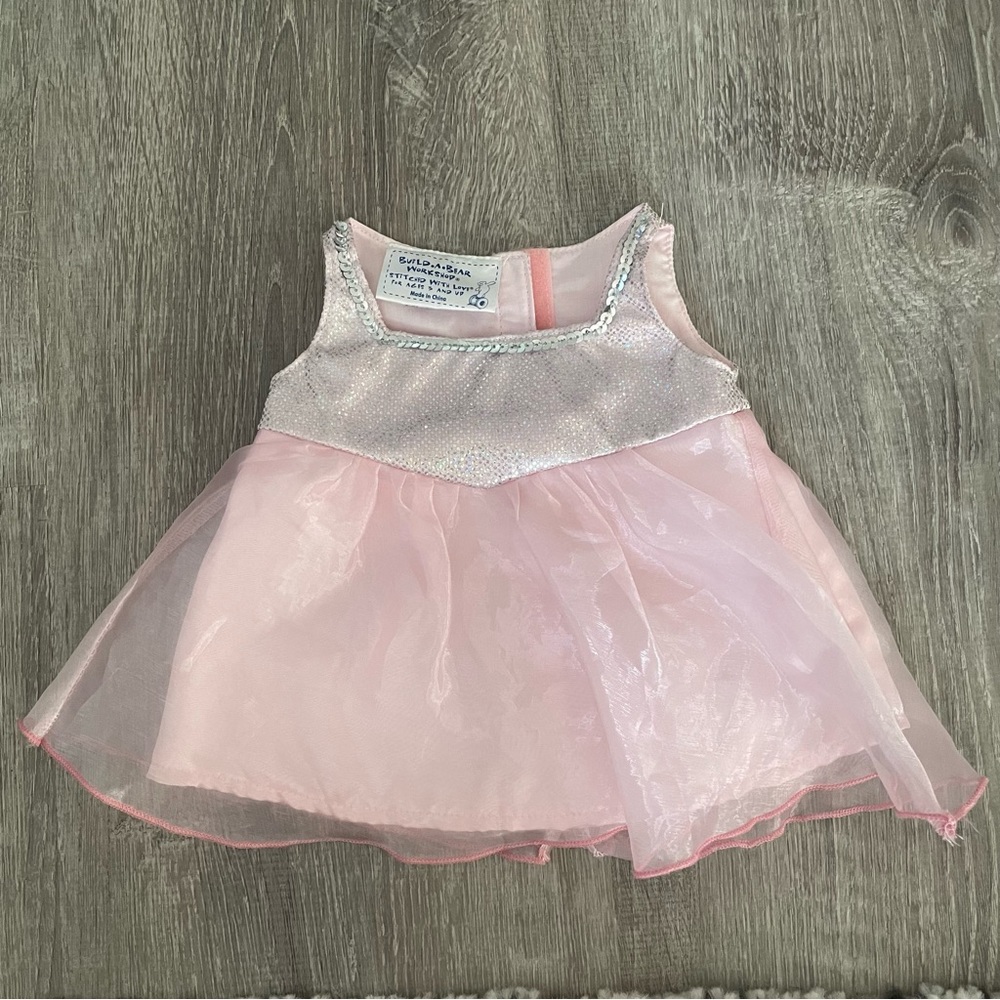 Build a Bear Workshop Pink Sequence Dress